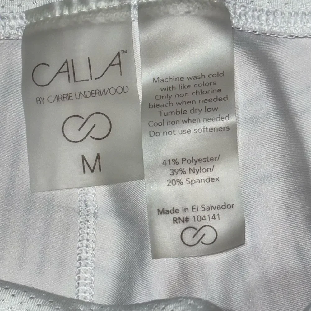 Calia by Carrie Underwood Energize Printed 7/8th Multi Stripe Eggplant Size M - Picture 6 of 9